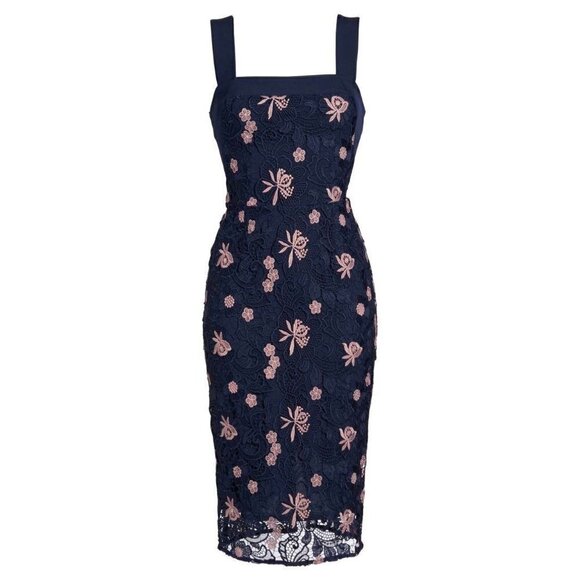 COOPER ST Botanic Bloom Lace Sheath Dress Size-US12 MSRP $248 - Picture 3 of 12